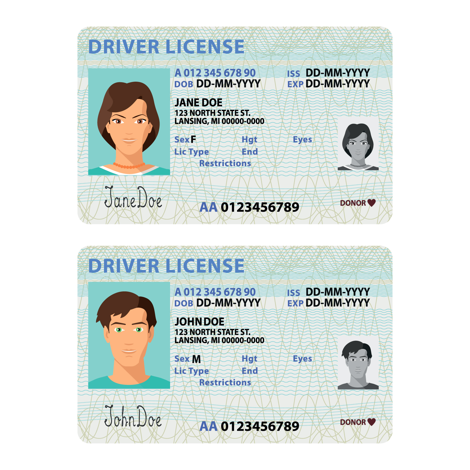 drivers license maker online