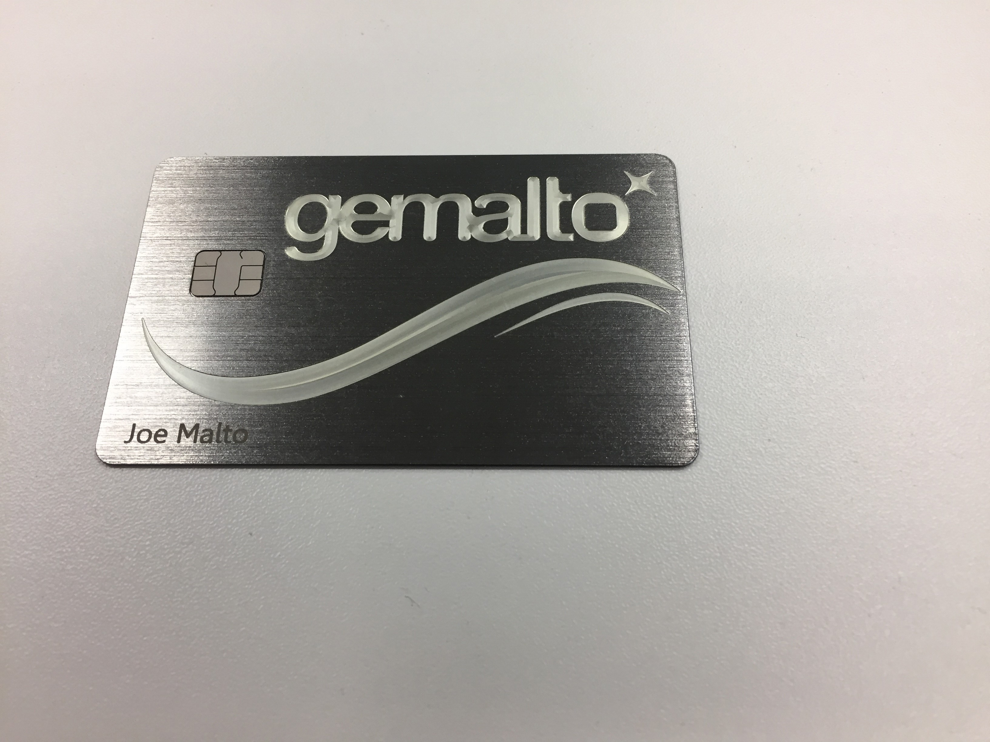 Gemalto's full metal card